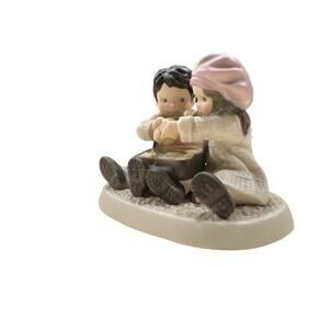 Vintage Retired Kim Anderson "Wrapped With Love" Porcelain Figurine #104369